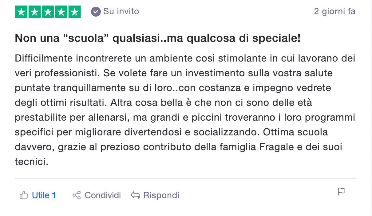 SSD Scuola Arti Marziali Fragale aRL - Trustpilot